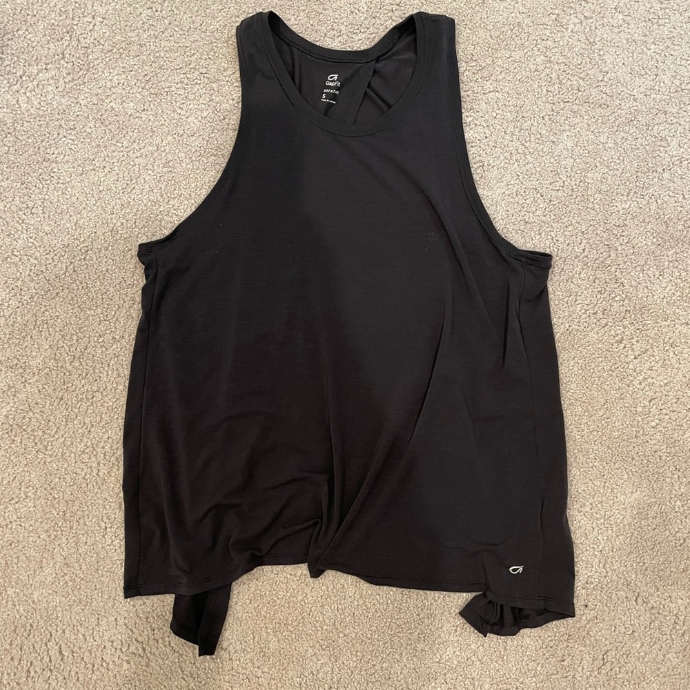 Open back tank top